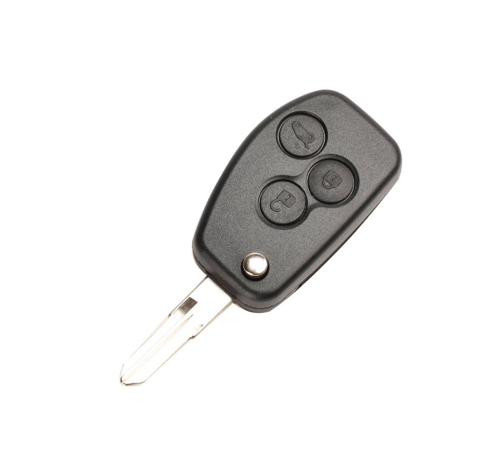 Carcasa cheie compatibila Dacia Logan Duster Sandero, model conceput pentru transformare intr-o cheie stil briceag, 3 butoane