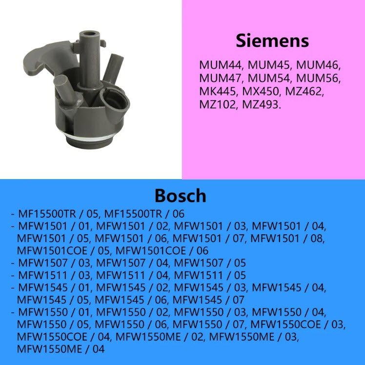 Mecanism antrenare cuplaj melc compatibil cu robot de bucatarie Bosch MFW Bosch MUM