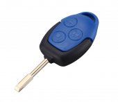 Carcasa cheie Ford Transit 3 butoane albastra