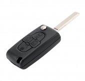 Carcasa cheie Peugeot 1007 Citroen C8 4 butoane / lamela VA2 / bateria pozitionata pe circuitul electronic