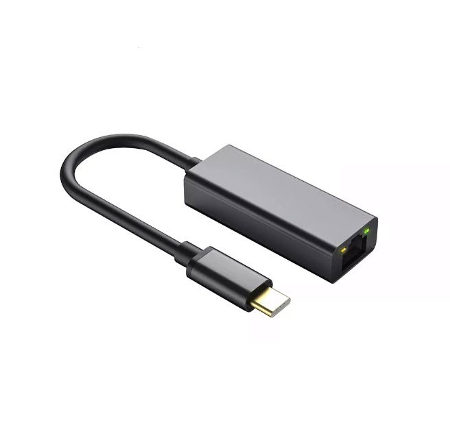 Adaptor Hub USB Type-C la Retea Gigabit Ethernet RJ45 10/100/1000Mbps Silver