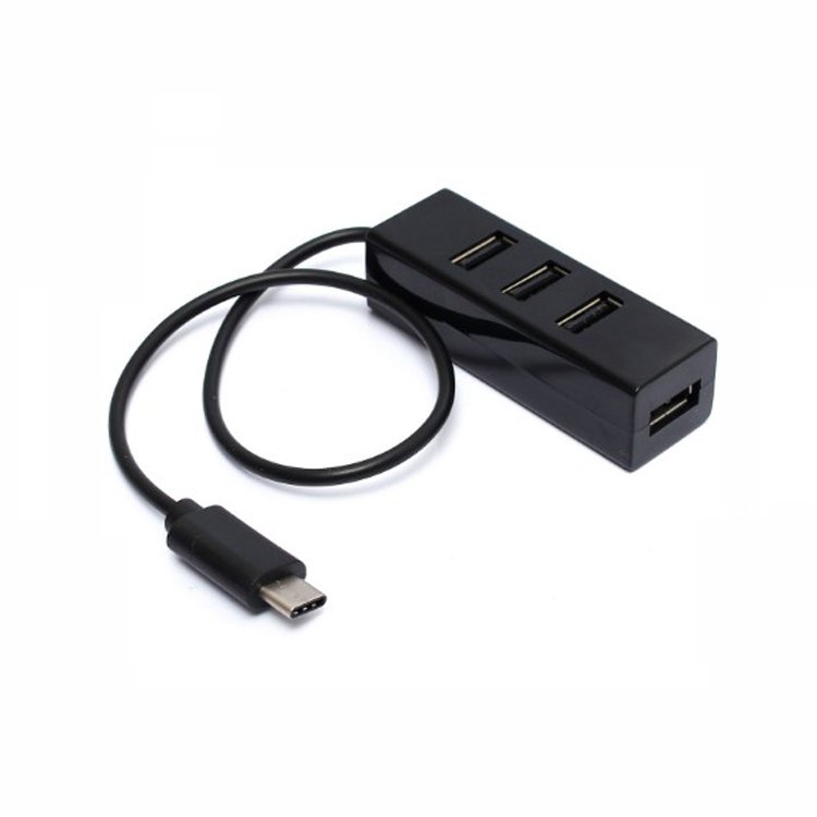 Adaptor Mini USB 3.1 Type C cu 4 Porturi USB 2.0 Hub High Speed 10Gbps Hub Incarcare Spliter USB portabil