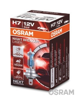 BEC 12V H7 55 W NIGHT BREAKER LASER NextGen +150% OSRAM