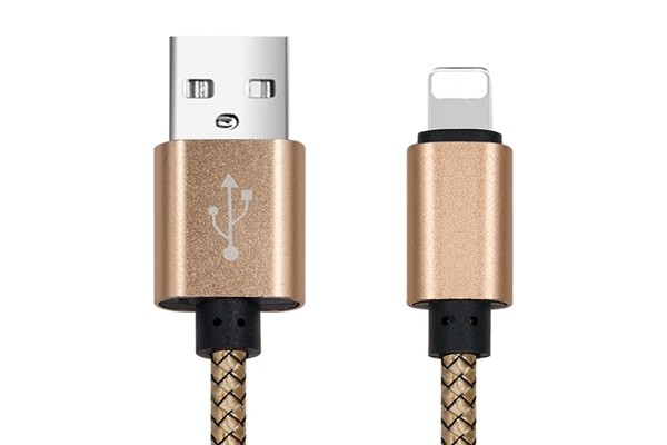 CABLU DATE INCARCARE USB LA LIGHTNING 1M 2A GOLD