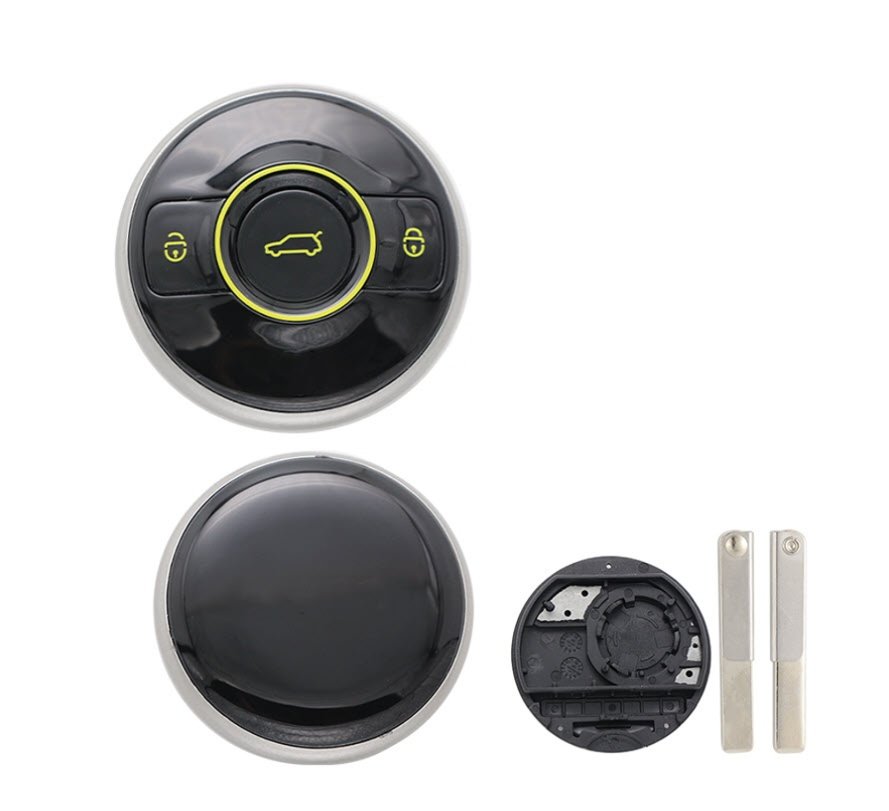 Carcasă cheie Topautochei® pentru Mercedes-Benz Smart Fortwo 1 BRABUS 2023–2024, negru
