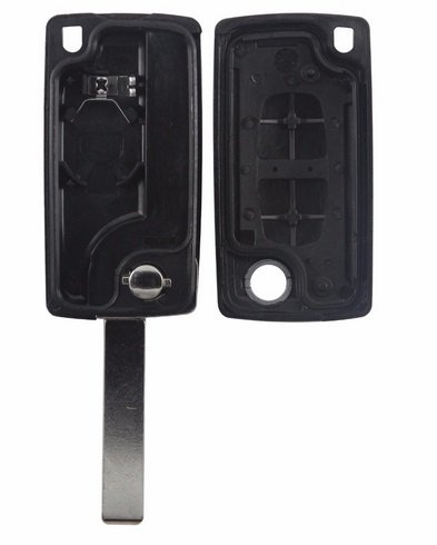 Carcasa cheie Citroen C2 C5 C3 C4 C6 C8, 2 butoane, lamela HU83, cu suport pentru baterie