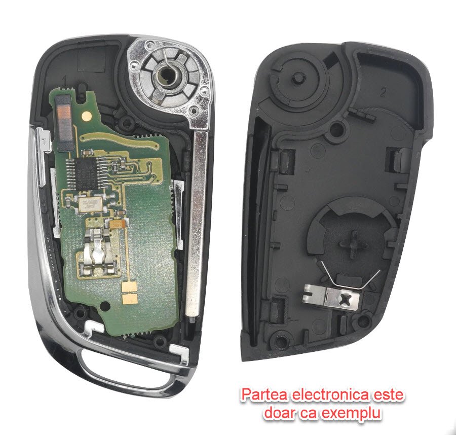 Carcasa cheie Citroen Picasso C2 C3 C4 C5 C6 C8 3 butoane/Lamela VA2 pentru modelul cu bateria pe spatele carcasei