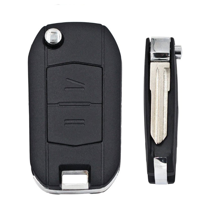 Carcasa cheie compatibila cu Opel Corsa C, 2 butoane, model conversie, lamela canelura stanga