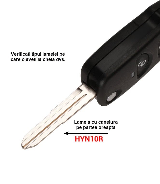 Carcasa cheie compatibila pentru Hyundai Tucson Elantra Santa Fe pentru, model transformare cheie clasica