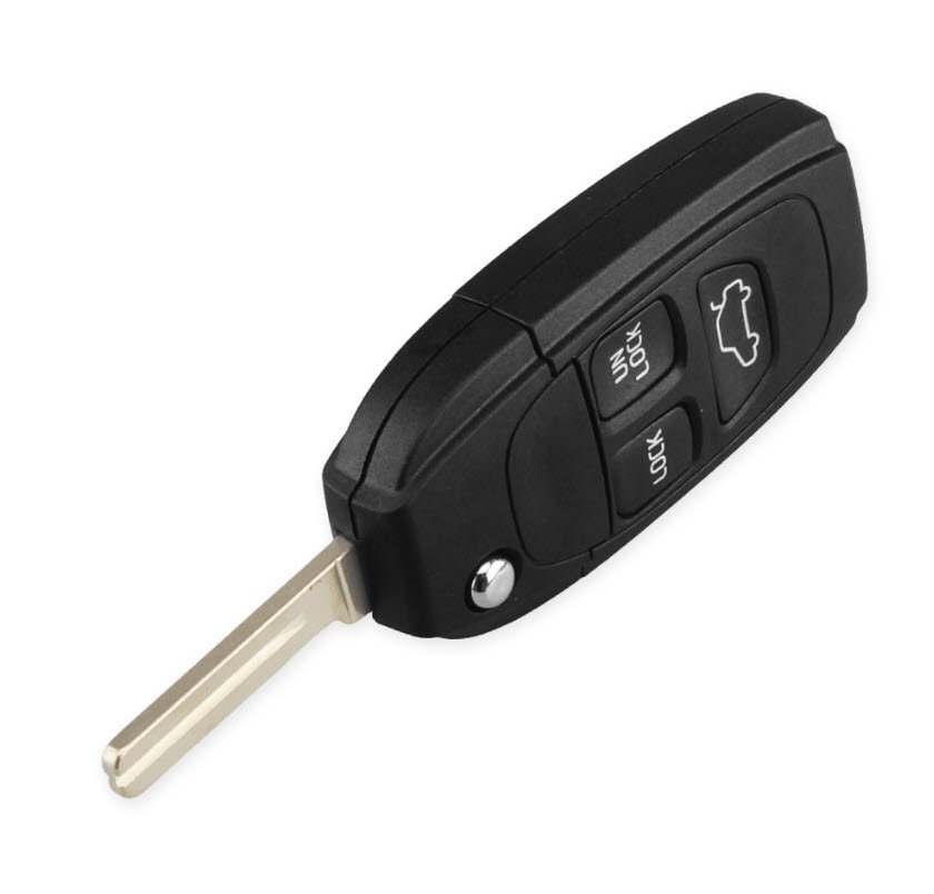 Carcasa cheie Volvo 3 butoane transformare din cheie clasica in cheie briceag
