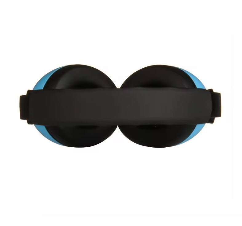 Casti antifonice pentru copii si bebelusi 3-36 luni, marime reglabila, ergonomice, captusite, comfortabile, usoare, pentru protectia auzului, 15x6x15 cm, albastru, Topautochei®