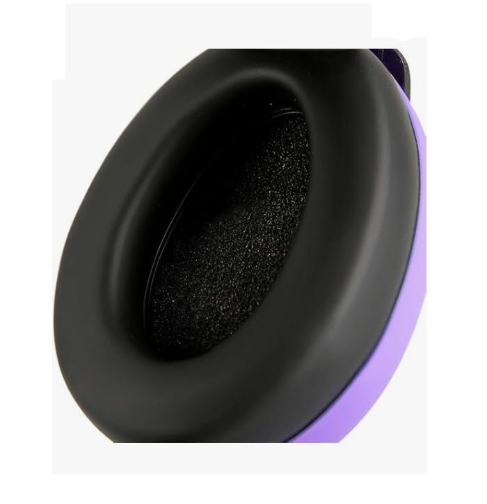 Casti antifonice pentru copii si bebelusi 3-36 luni, marime reglabila, ergonomice, captusite, comfortabile, usoare, pentru protectia auzului, 15x6x15 cm, mov, Topautochei®
