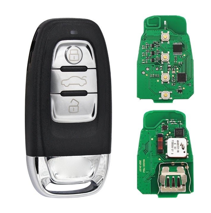 Cheie auto completa compatibila cu Audi A3 A4 A5 A6 A8 S4 S5 S6 Q5 A7 433 MHz, Chip Audi-5 Non-Keyless