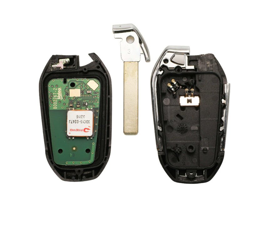 Cheie auto completa compatibila Peugeot 5008 508, 2010-2018, 3 butoane, Keyless Go, Chip ID46  434MHZ