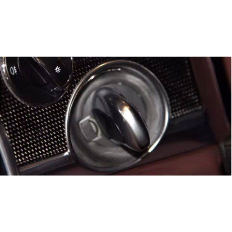 Cheie buton pornire Topautochei® pentru Porsche Cayenne, Panamera, Macan, 911, Boxster, Cayman, argintiu, 7PP919157