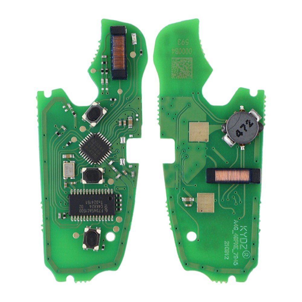 Cheie completa compatibila cu Audi A3 briceag 3 butoane Keyless MQB - 434 MHz ASK - cip MQB48