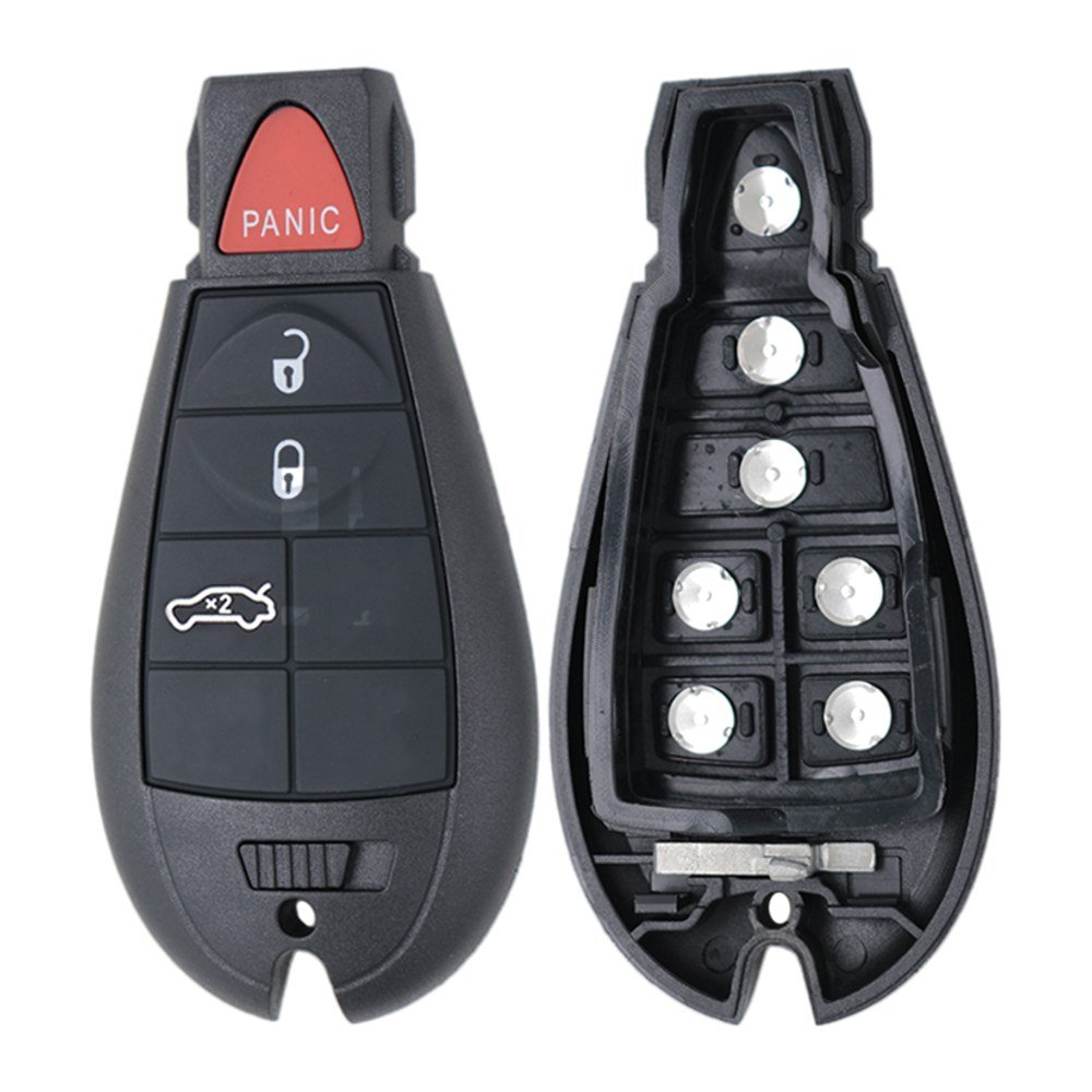 Cheie completa compatibila cu Dodge Challenger 2008-2014 Charger 2008-2013 3+1 butoane Keyless Go 433 MHz PCF7945 IYZ-C01C