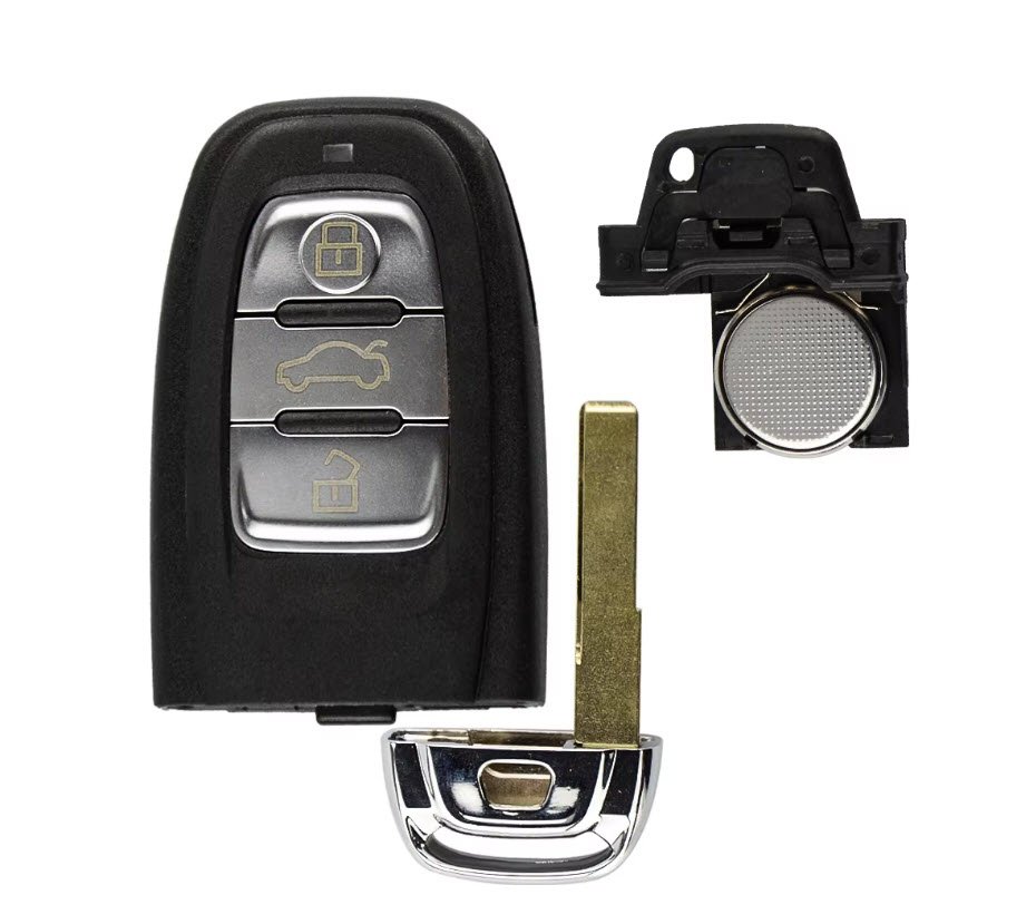 Cheie completa Topautochei® compatibila Audi A4 A6L A7 Q5 A4L A8L 315 Mhz Keyless Xhorse VVDI 754J XSADJ1GL