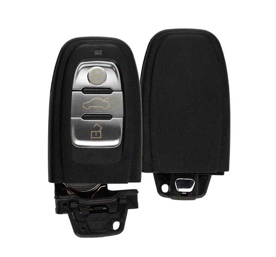 Cheie completa Topautochei® compatibila Audi A4 A6L A7 Q5 A4L A8L 868 Mhz Keyless Xhorse VVDI 754J XSADJ1GL