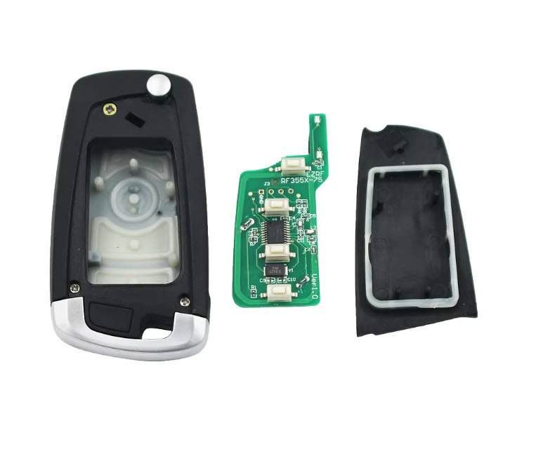 Cheie completa Topautochei® pentru BMW E38 E39 E46 M5 X3 X5 Z3 Z4 EWS, stil briceag, 433 Mhz, Chip 7935, lamele HU92