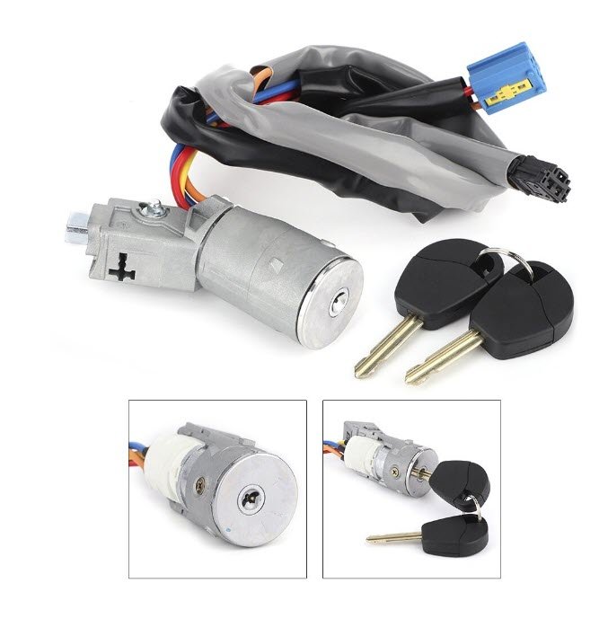 Contact pornire Topautochei® compatibil Citroen Berlingo/Peugeot Partner 2002-2008, cu 2 chei