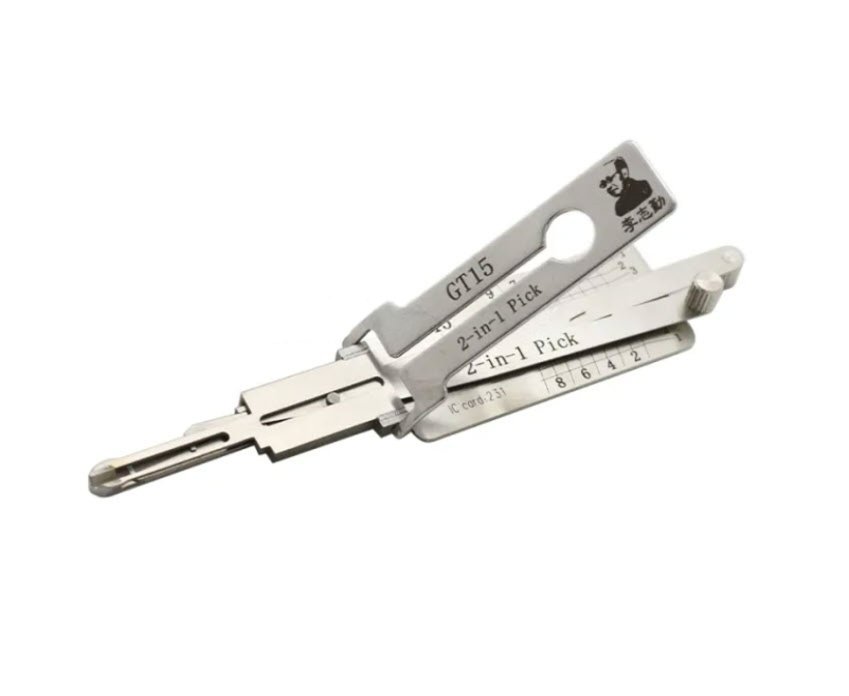 Decodor Lishi 2 in1 GT15 compatibil Fiat, Alfa Romeo 