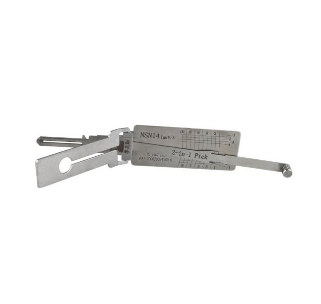 Decodor Lishi Contact NSN14 compatibil Nissan, Infiniti, 10 taieri 