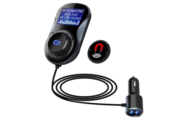 INCARCATOR AUTO 1XUSB QC3.0 SI 1XUSB 2.4A CU BLUETOOTH SI MODULATOR FM