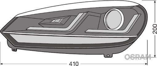 SET 2 FARURI LED PENTRU VW GOLF VI (2008-2012) CROM LEDriving SEMNAL DINAMIC LEDHL102-CM OSRAM