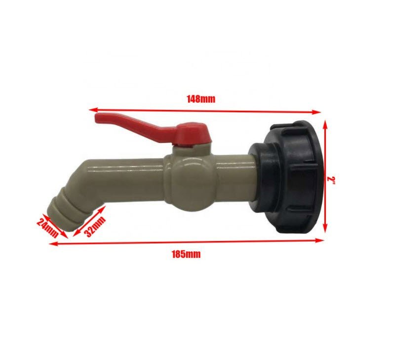 Set 4 bucati - Reductie bazin IBC 1000L S60X6X1 cu robinet Topautochei®