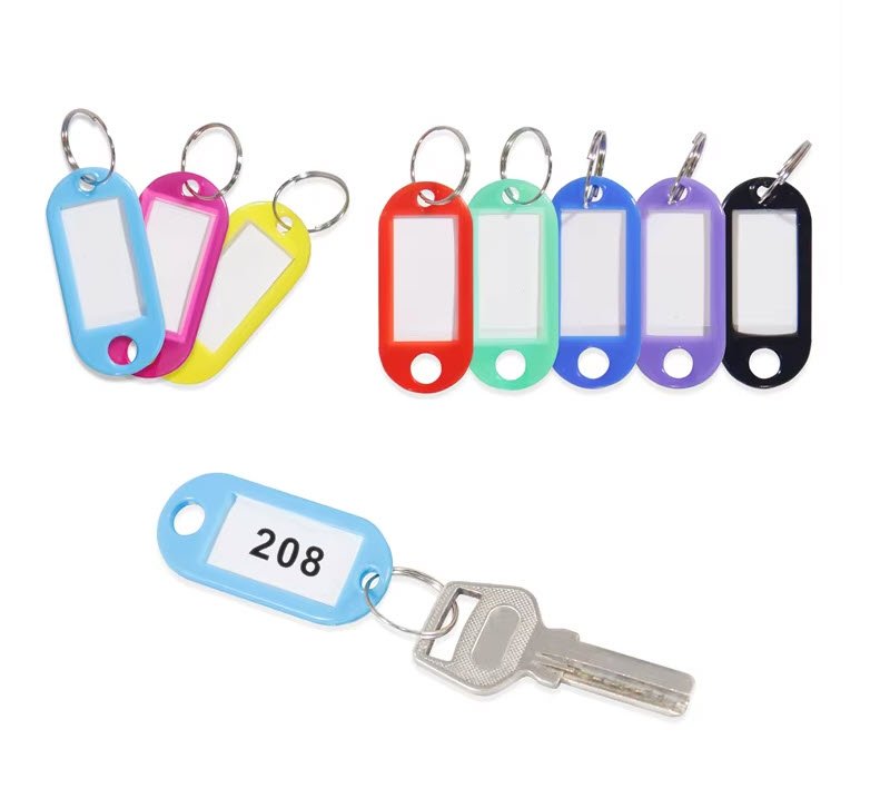 Set 50 bucati etichete identificare chei, multicolor