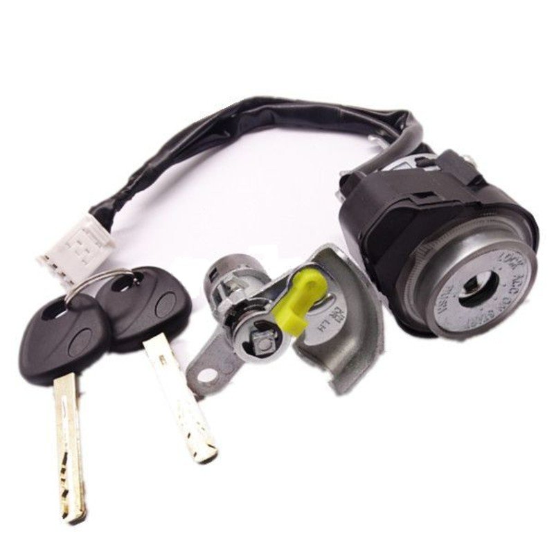 Set butuci Topautochei® compatibil Hyundai Tucson, contact pornire si butuc usa, cu 2 chei