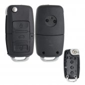 Carcasa cheie briceag compatibila cu Volkswagen, 3 butoane, fara lama, 4 suruburi