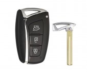 Carcasa cheie compatibila cu Hyundai Genesis 2013- 2015 Santa Fe Azera Equus, 3 butoane
