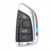 Carcasa cheie Smart Key BMW X1 F48, X5 F15 F85, X6 F16 F86, 2 F45 F46 4 butoane negru