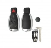 Carcasa cheie Topautochei® pentru Mercedes Benz A B C E S Class W245 W204 W205 W210 W212 W221 W222 CLK Fara capac pentru baterie 3+1 