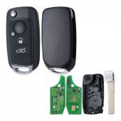 Cheie auto completa compatibila cu Fiat Tipo, Egea, 500X 2016+, briceag 3 butoane, 433 MHz, cip Megamos AES MQB48, lama SIP22