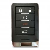 Cheie auto completa smart keyless compatibila Cadillac ATS, CTS, XTS, Escalade, SRX, Chevrolet Corvette, 5 butoane, 433 MHz, cip ID46