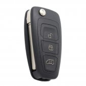 Cheie auto completa Topautochei® compatibila Ford Transit, Transit Custom, Tourneo Custom 2012-2022, 3 butoane, 433 MHz, cip ID63 80 bit