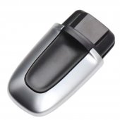 Cheie buton pornire Topautochei® pentru Porsche Cayenne, Panamera, Macan, 911, Boxster, Cayman, argintiu, 7PP919157