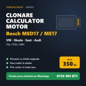 Clonare calculator motor Bosch MED17 / ME17 pentru VW, Skoda, Seat, Audi TSI si TFSI
