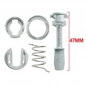 Kit reparatie butuc usa Topautochei® compatibil VW Polo, ax 47 mm, varianta cu inel mare si clema C