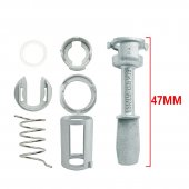 Kit reparatie butuc usa Topautochei® compatibil VW Polo, ax 47 mm, varianta cu manson si clema U