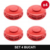 Set 4 bucati - Capac superior cu orificiu de aerisire, bazin IBC 1000L 17 cm Topautochei®