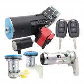 Set butuci usa si contact pornire Topautochei® compatibil Renault, Dacia, cod OE 806017067R, 2 chei