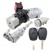 Set butuci usa si contact pornire Topautochei® compatibil Renault Kangoo, Clio III, Master, Opel Movano, cod OE 806012544R, 2 chei