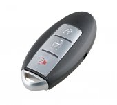 Smart key Nissan Patrol Pathfinder Qashqai 2+1 butoane, dupa 2009, suport pentru baterie pe partea stanga