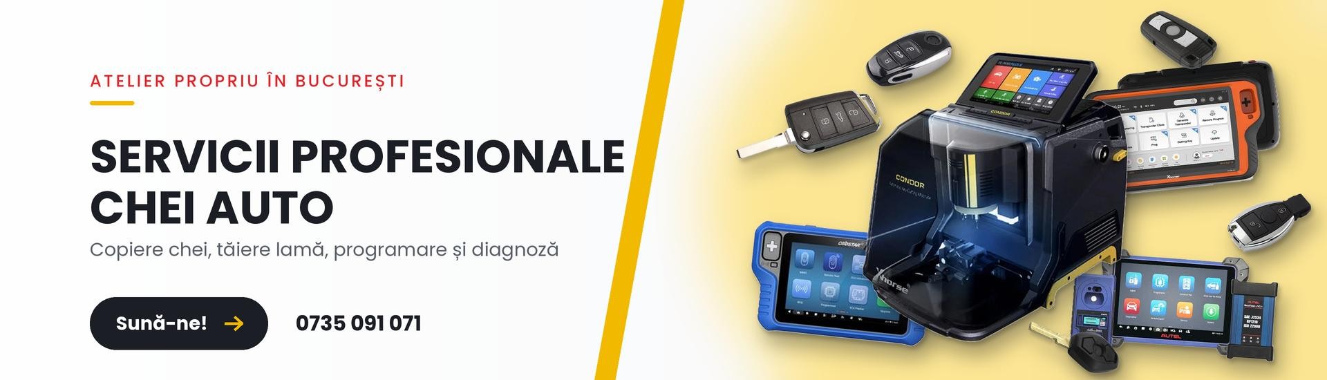 Servicii profesionale chei auto